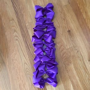 Purple Hair Bows